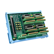 4-Axis 100-pin SCSI DIN-rail motion wiring board